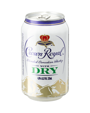 Crown Royal Canadian Whisky & Dry Cans 330ml  Can
