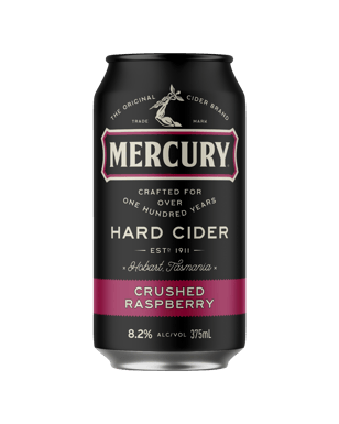 Mercury Hard Cider Crushed Raspberry 375ml  Can