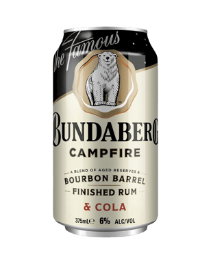 Bundaberg Campfire Bourbon Barrel Finished Rum & Cola 6% Can  Can