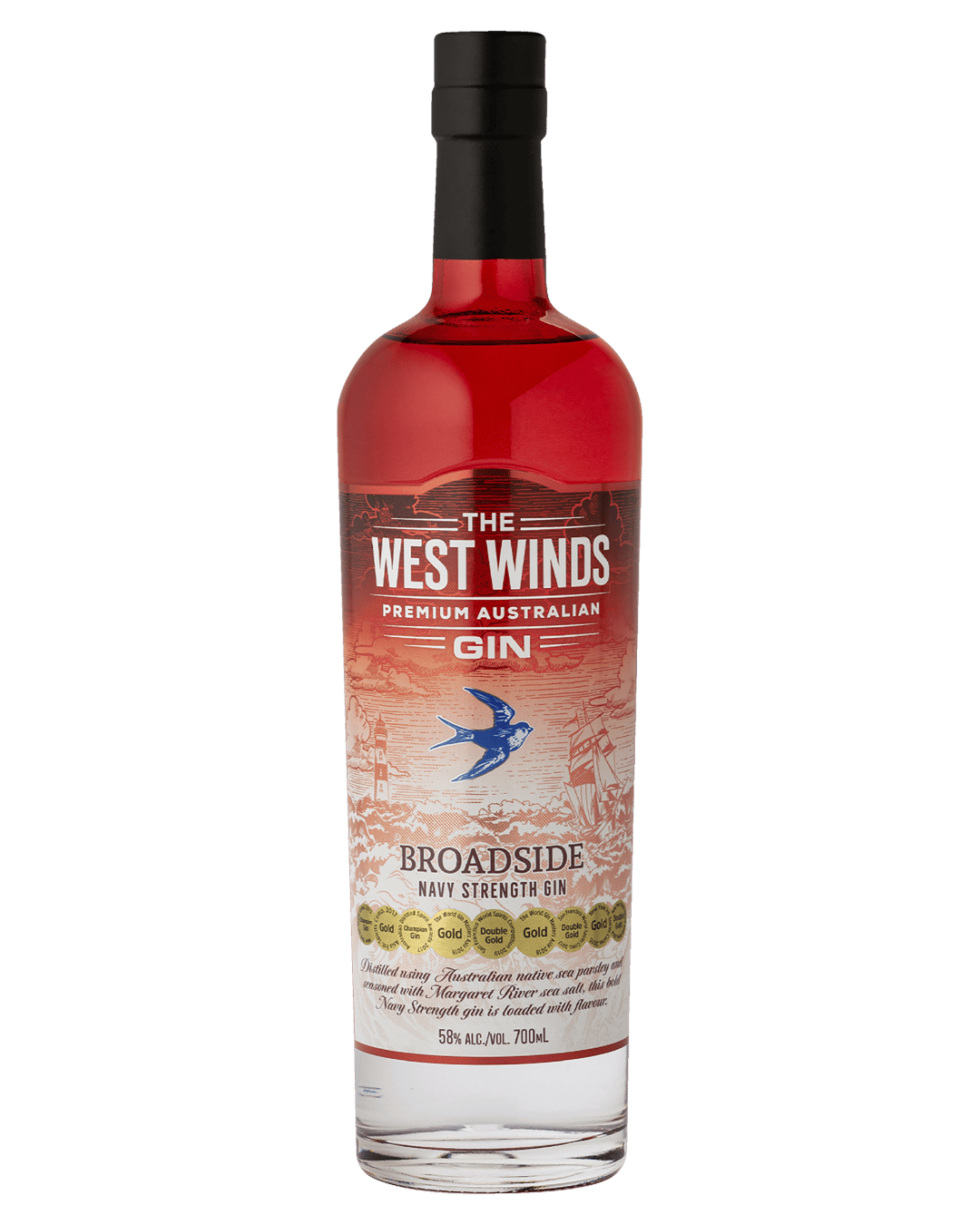 West Winds The Broadside Navy Strength Gin 700mL