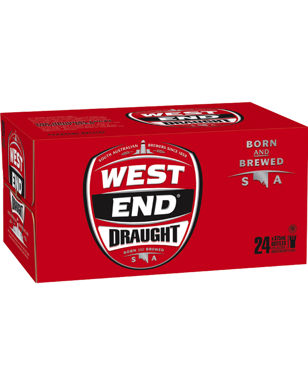 Buy West End Draught Cans 30 Block 375ml online with (same-day FREE ...