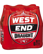 West End Draught Bottles 375ml  6 Pack