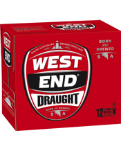 West End Draught Longnecks 750ml  12 Case