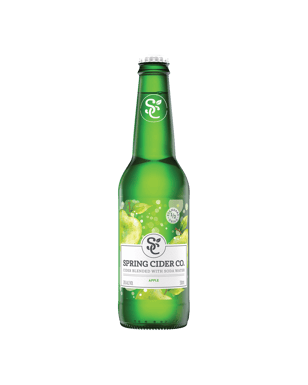 Spring Cider Co. Apple Cider Blended With Soda Water 330ml  Bottle