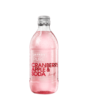 Smirnoff Pure Cranberry, Apple & Soda 300ml  Bottle