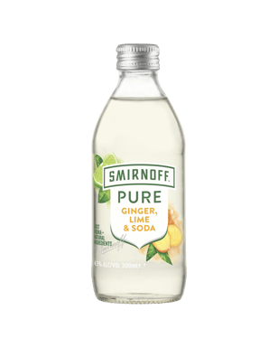 Smirnoff Pure Ginger, Lime & Soda 300ml  Bottle