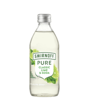 Smirnoff Pure Classic Lime & Soda Bottles 300ml  Bottle