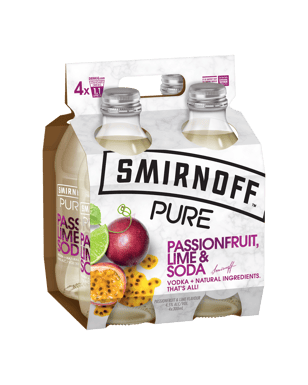 Smirnoff Pure Passionfruit, Lime & Soda 300ml  Bottle