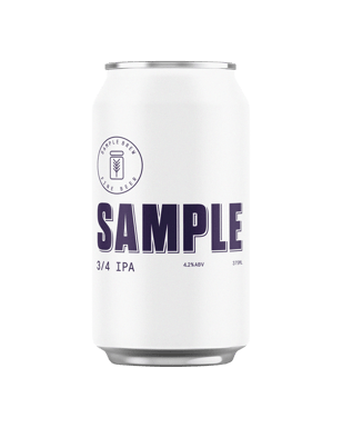 Sample Brew 3/4 Ipa 375ml  Can