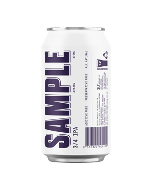 Sample Brew 3/4 Ipa 375ml  Can