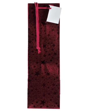 Xmas Foil Bottle Bag 