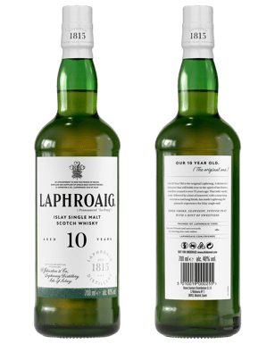 Laphroaig 10 Year Old Single Malt Scotch Whisky 700ml  Bottle