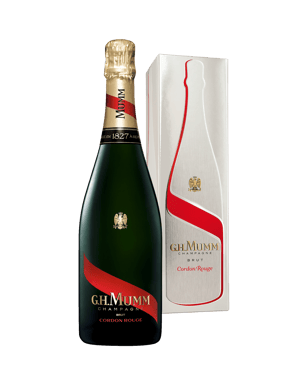 Mumm Cordon Rouge Brut Champagne Nv Gift Box  Bottle