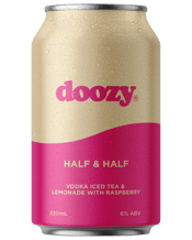 Doozy Half And Half Iced Tea Lemon Raspberry Can 330ml  Can