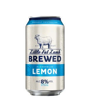 Little Fat Lamb Brewed Lemon Cans 10 Pack 375ml  Can