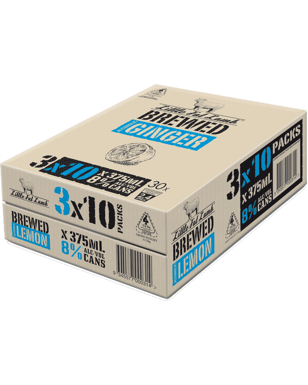 Little Fat Lamb Brewed Lemon Cans 10 Pack 375ml  Can