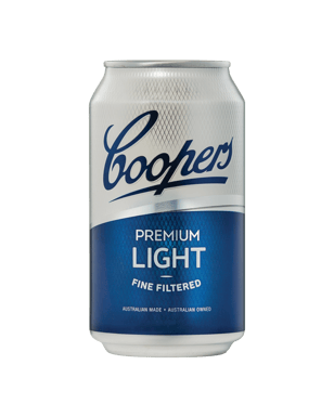 Coopers Premium Light Lager Cans 355ml  Can