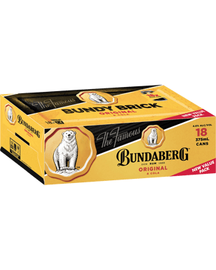 Bundaberg Original Rum & Cola Cans 375ml  18 Pack