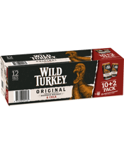 Wild Turkey Bourbon & Cola Cans 10 Pack + 2 Bourbon & Dry Cans  12 Pack