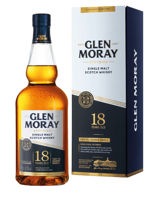 Glen Moray 18 Year Old Single Malt Scotch Whisky 700ml  Bottle