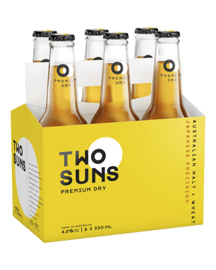 Two Suns Premium Dry Lager 330ml  Bottle