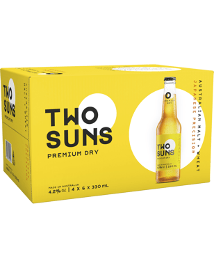 Two Suns Premium Dry Lager 330ml  Bottle