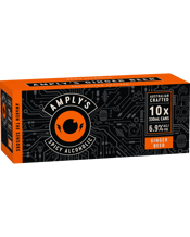 Amplys Ginger Beer 10 Pack Cans 330ml  Can