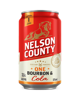 Nelson County Bourbon & Cola 3.5% Cans 375ml  Can