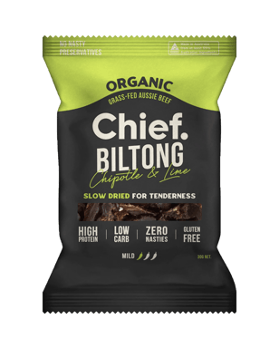 Chief Nutrition Chipotle Lime Biltong 30g  Each