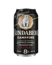 Bundaberg Campfire Extra Bourbon Barrel Finished Rum 8% Cans  Can