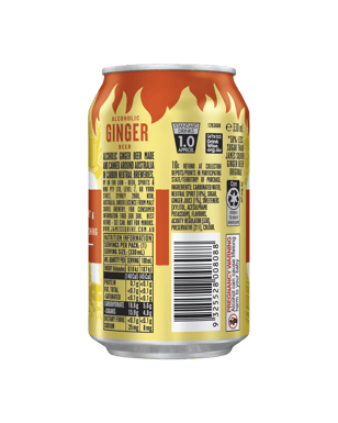 James Squire Lower Sugar Alcoholic Ginger Beer With Lemon Cans   Can
