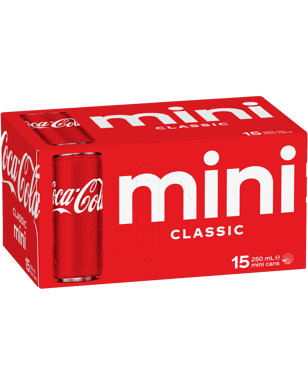Coca-cola Classic Mini Cans 15x250ml  Can