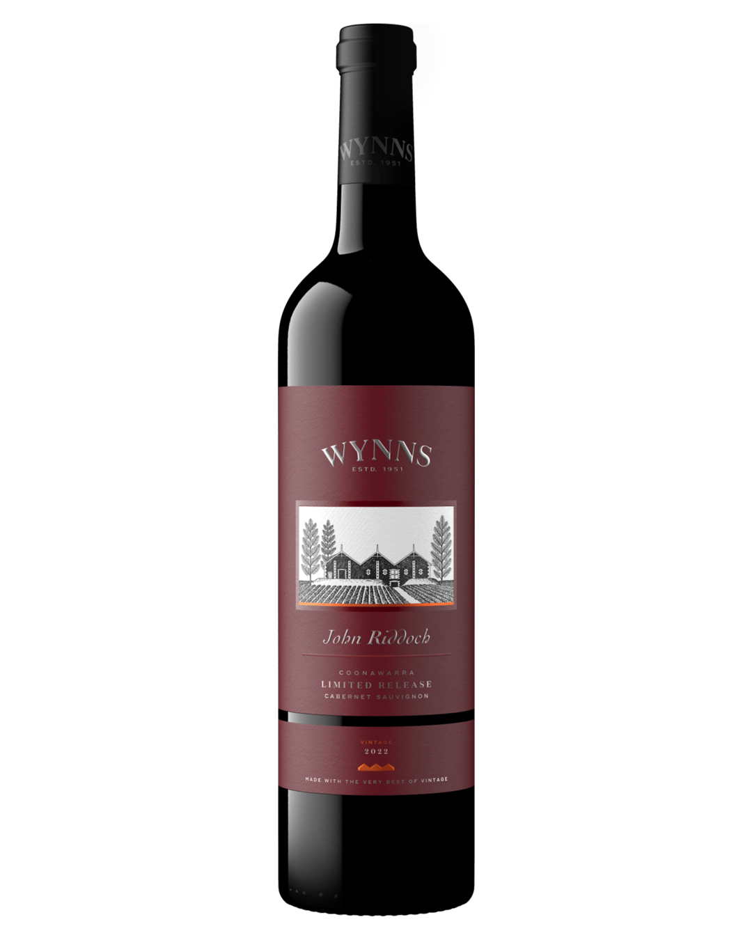Wynns John Riddoch Cabernet Sauvignon 2022 750mL