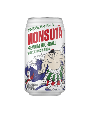 Monsuta Premium Highball Whisky Citrus & Soda Cans 350ml  Can