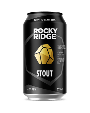Rocky Ridge Brewing Co Stout 4.5% Cans 375ml  Can