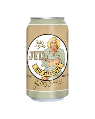 Yulli's Brews Jed Mid Strength Can 375ml  Can