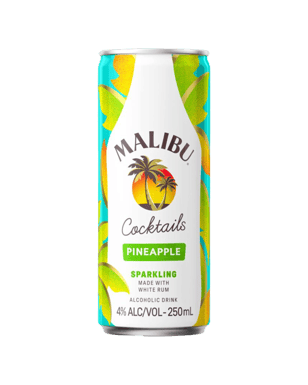 Malibu Cocktails Pineapple Cans 250ml  Can