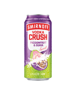 Smirnoff Crush Passionfruit & Guava Cans 440ml  Can