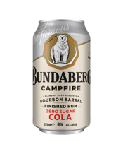 Bundaberg Campfire Bourbon Barrel Finished Rum & Zero Sugar   Can