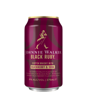 Johnnie Walker Black Ruby Soda Can 375ml  Can
