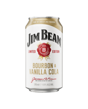 Jim Beam Vanilla & Cola 4.8% Cans 375ml  Can