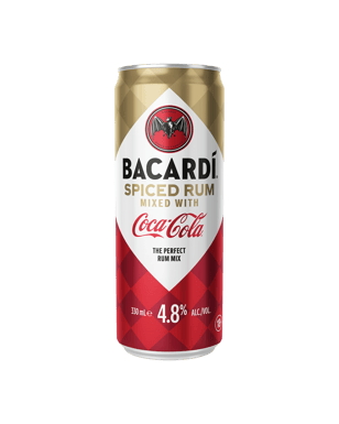 Bacardi Spiced Rum And Coca-cola 330ml Can  Can