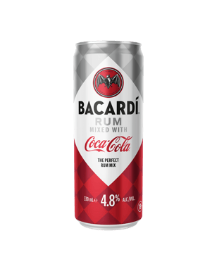 Bacardi Rum And Coca-cola 330ml Can  Can