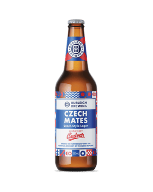 Burleigh Brewing Co. X Budvar Czech Mates Lager Bottle 330ml  Bottle