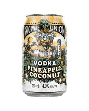 Brookvale Union Vodka Pineapple & Coconut Cans 330ml  Can