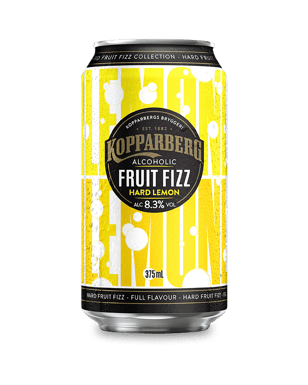 Kopparberg Fruit Fizz Hard Lemon 8.3% Cans 375ml  Can