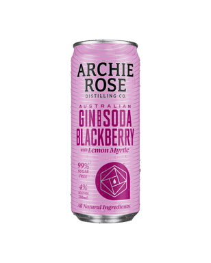 Archie Rose Australian Gin & Blackberry Soda Cans 330ml  Can