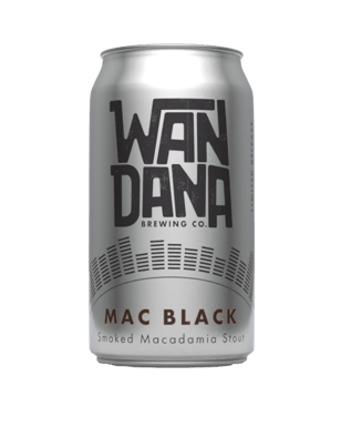 Wandana Brewing Co Mac Black - Smoked Macadamia Stout - 375ml  Can
