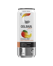 Celsius Sparkling Energy Drink Mango Lemonade 330ml  Can