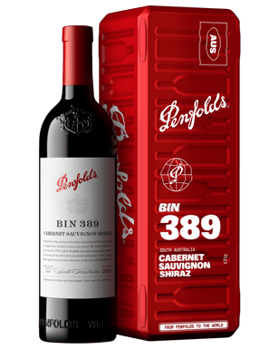 Penfolds Bin 389 Cabernet Shiraz 2023 Holiday Gift Box  Bottle